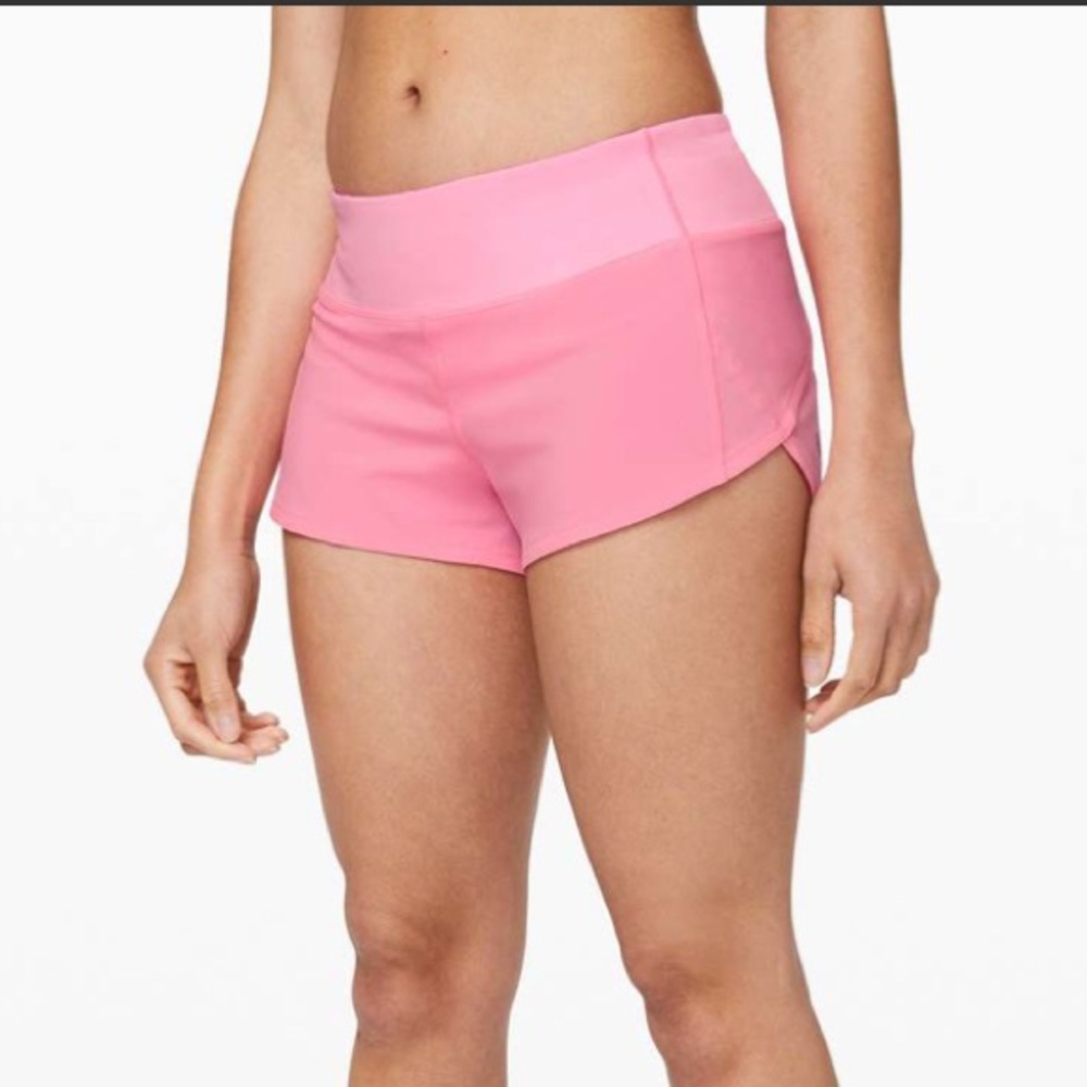 Lululemon Speed Up Shorts 2.5” Pink Shell